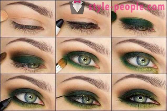 Лепа пролеће шминке за браон и зелене очи: корак по корак туториал за почетнике са фотографијама