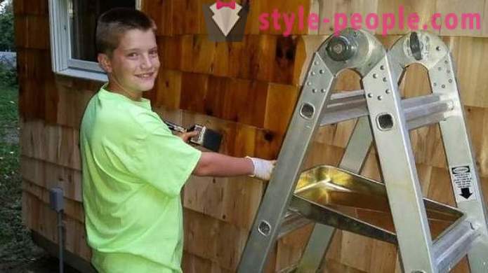 13-годишњи дечак себи изградио кућу