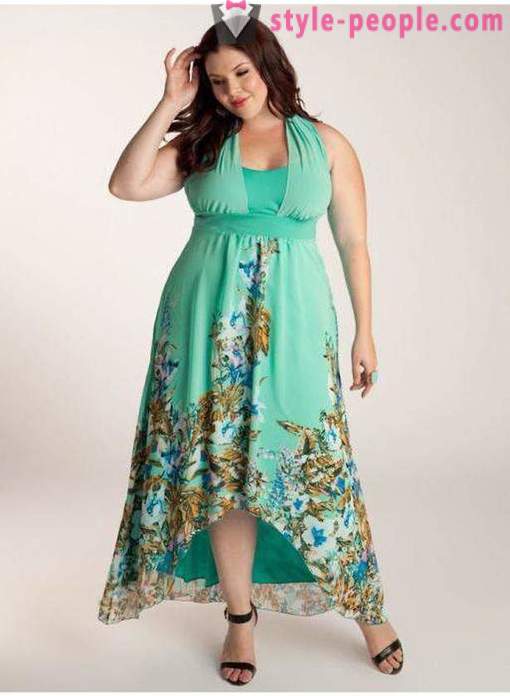 Модели летње хаљине и сундрессес за гојазних жена преко 40 (фото). Модели и обрасци дугих летњих хаљина